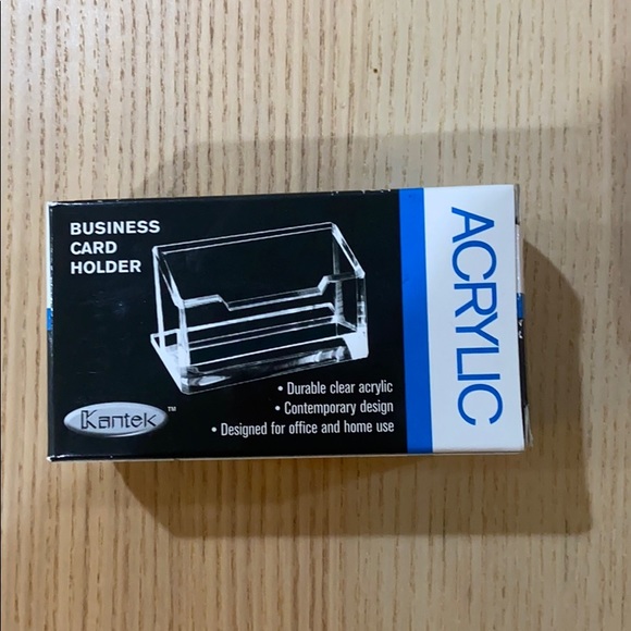 Acrylic business card holder - Picture 1 of 7